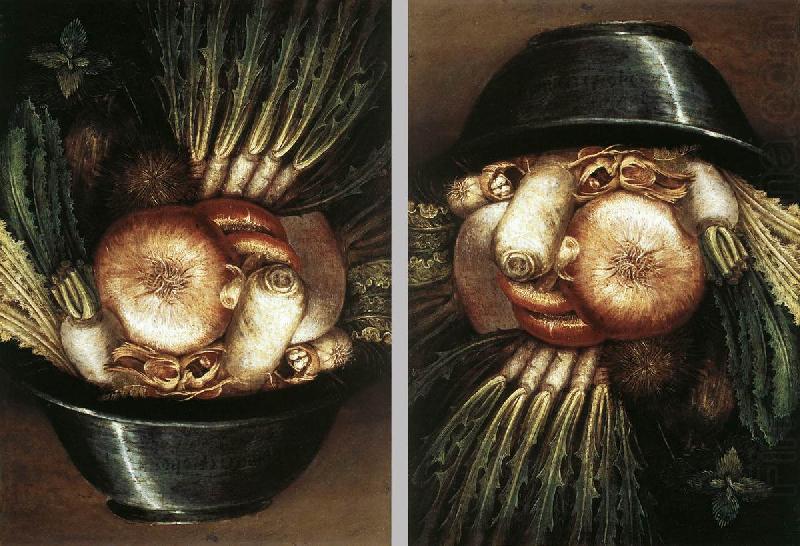 ARCIMBOLDO, Giuseppe Vegetables in a Bowl or The Gardener  dggh